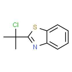 Benzothiazole, 2-(1-chloro-1-methylethyl)- (9CI) structure