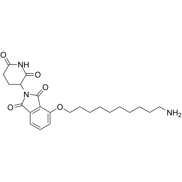 Thalidomide-O-C10-NH2 structure