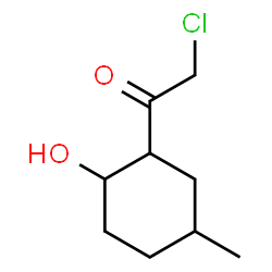 Ethanone, 2-chloro-1-(2-hydroxy-5-methylcyclohexyl)- (9CI) Structure