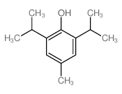 Phenol, 2,6-diisopropyl-4-methyl- structure