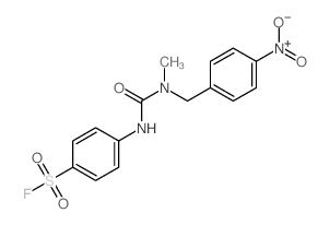 Benzenesulfonylfluoride, 4-[[[methyl[(4-nitrophenyl)methyl]amino]carbonyl]amino]-结构式