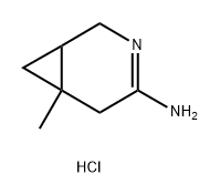 6-methyl-3-azabicyclo[4.1.0]hept-3-en-4-amine hydrochloride structure