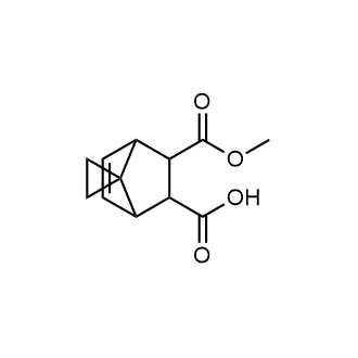 6-(甲氧羰基)螺[双环[2.2.1]庚烷-7,1'-环丙烷]-2-烯-5-羧酸结构式