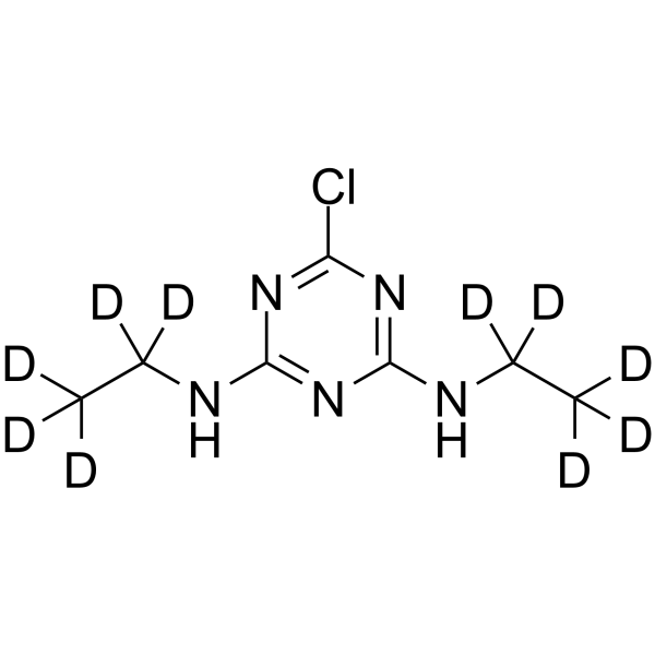 Simazine-d10 structure