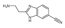 1H-Benzimidazole-5-carbonitrile,2-(2-aminoethyl)-(9CI) Structure