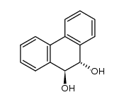 Trans-9,10-dihydroxy-9,10-dihydrophenanthrene结构式