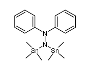 1,1-diphenyl-2,2-bis(trimethylstannyl)hydrazine Structure