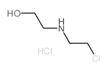 Ethanol,2-[(2-chloroethyl)amino]-, hydrochloride (1:1) Structure