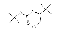 Carbamic acid, [(1S)-1-(aminomethyl)-2,2-dimethylpropyl]-, 1,1-dimethylethyl Structure