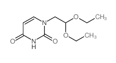 2,4(1H,3H)-Pyrimidinedione,1-(2,2-diethoxyethyl)- Structure