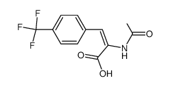 2-acetamido-3-(4-(trifluoromethyl)phenyl)acrylic acid Structure