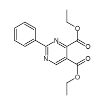 diethyl 2-phenylpyrimidine-4,5-dicarboxylate结构式