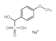 Benzenemethanesulfonicacid, a-hydroxy-4-methoxy-, sodium salt(1:1)结构式