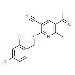 5-Acetyl-2-[(2,4-dichlorobenzyl)sulfanyl]-6-methylnicotinonitrile picture