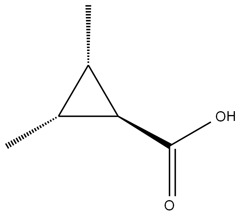 rel-(1R,2R,3S)-2,3-dimethylcyclopropane-1-carboxylic acid Structure