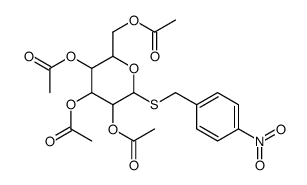 4-Nitrobenzyl 2,3,4,6-Tetra-O-acetyl-1-thio--D-galactopryranoside结构式