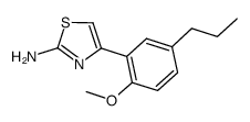 4-(2-Methoxy-5-propylphenyl)-1,3-thiazol-2-amine Structure