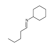 N-cyclohexylpentan-1-imine Structure