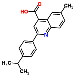 2-(4-Isopropylphenyl)-6-methyl-4-quinolinecarboxylic acid结构式