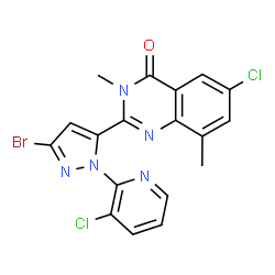 2-(3-Bromo-1-(3-chloropyridin-2-yl)-1H-pyrazol-5-yl)-6-chloro-3,8-dimethylquinazolin-4(3H)-one picture