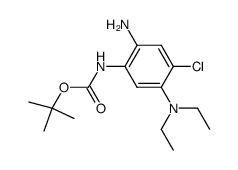 [2-amino-4-chloro-5-(diethyl-amino)-phenyl]-carbamic acid tert-butyl ester结构式