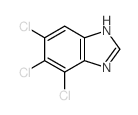 4,5,6-trichloro-1H-benzoimidazole structure