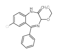 2H-1,4-Benzodiazepin-2-one,7-chloro-3-ethoxy-1,3-dihydro-5-phenyl- Structure