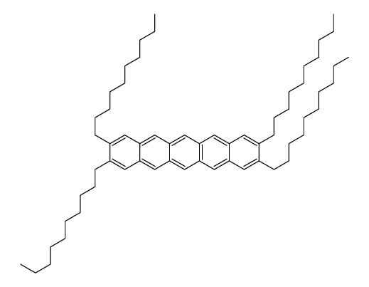 2,3,9,10-tetrakis-decylpentacene结构式