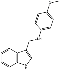 N-((1H-indol-3-yl)methyl)-4-methoxyaniline Structure