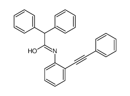 2,2-diphenyl-N-[2-(2-phenylethynyl)phenyl]acetamide Structure