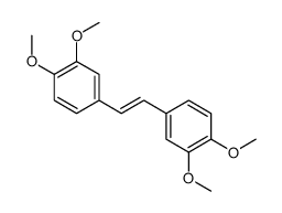 4-[2-(3,4-dimethoxyphenyl)ethenyl]-1,2-dimethoxybenzene结构式