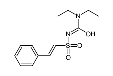 1,1-diethyl-3-(2-phenylethenylsulfonyl)urea Structure