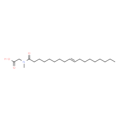 N-methyl-N-[(9E)-octadec-9-enoyl]glycine结构式