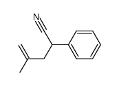 4-Methyl-2-phenyl-4-pentennitril结构式