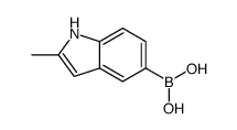 (2-methyl-1H-indol-5-yl)boronic acid结构式