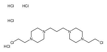 1-(2-chloroethyl)-4-[3-[4-(2-chloroethyl)piperazin-1-yl]propyl]piperazine,tetrahydrochloride结构式