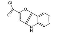 4H-furo[3,2-b]indole-2-carbonyl chloride结构式