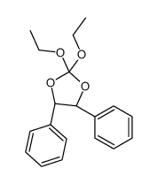 (4S,5S)-2,2-diethoxy-4,5-diphenyl-1,3-dioxolane结构式