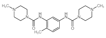 4-methyl-N-[2-methyl-5-[(4-methylpiperazine-1-carbonyl)amino]phenyl]piperazine-1-carboxamide Structure