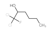 1,1-dichloro-1-fluoro-hexan-2-ol structure