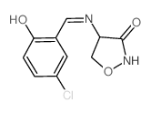 4-[(3-chloro-6-oxo-1-cyclohexa-2,4-dienylidene)methylamino]isoxazolidin-3-one Structure