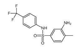 3-amino-4-methyl-N-[4-(trifluoromethyl)phenyl]benzenesulfonamide Structure