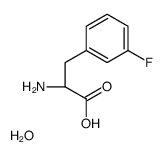 (2S)-2-amino-3-(3-fluorophenyl)propanoic acid,hydrate结构式