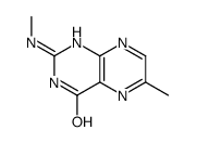 4(1H)-Pteridinone,6-methyl-2-(methylamino)-(9CI) structure