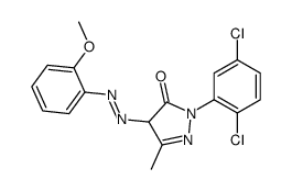 2-(2,5-dichlorophenyl)-2,4-dihydro-4-[(2-methoxyphenyl)azo]-5-methyl-3H-pyrazol-3-one structure