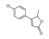 3-(4-chlorophenyl)-2-methyl-2H-furan-5-one Structure