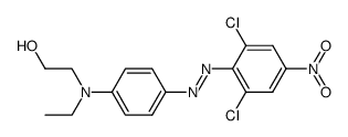 2-[p-[(2,6-dichloro-4-nitrophenyl)azo]-N-ethylanilino]ethanol Structure