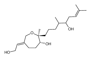 2S,3R-6-(2-hydroxyethylidene)-2-methyl-2-(4,8-dimethyl-5-hydroxy-7-nonenyl)-oxepan-3-ol Structure