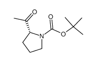 tert-butyl (2R)-2-acetylpyrrolidin-1-ylcarboxylate Structure