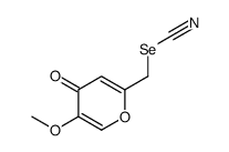 (5-methoxy-4-oxopyran-2-yl)methyl selenocyanate结构式